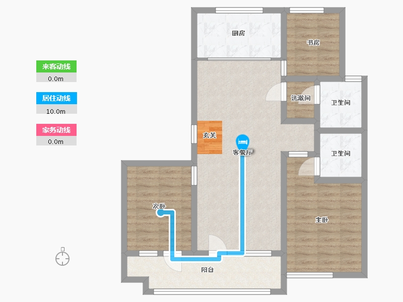 山东省-潍坊市-博裕7号-87.99-户型库-动静线