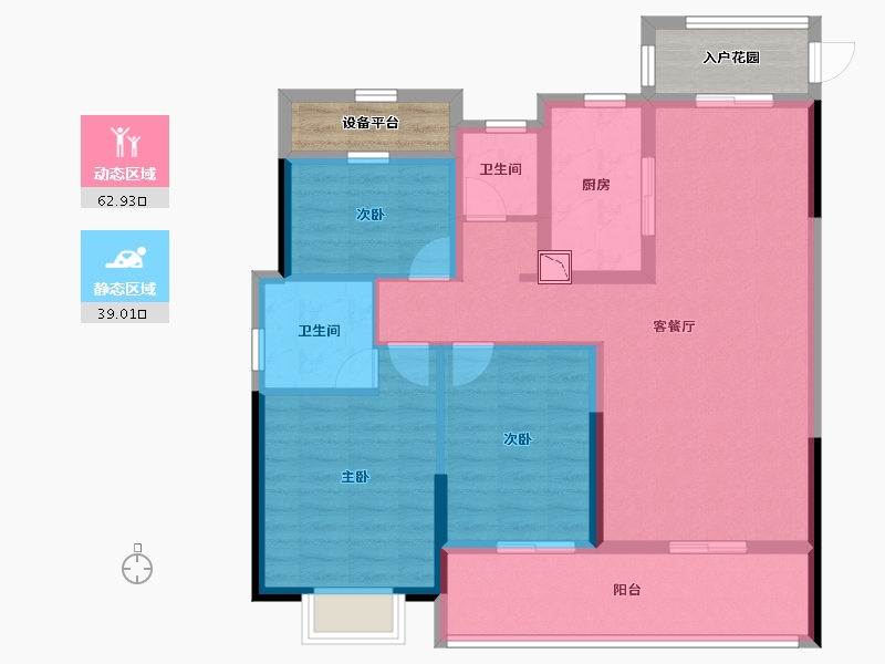 湖南省-常德市-桂发御园-98.09-户型库-动静分区