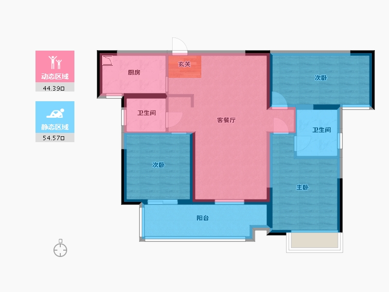 河南省-商丘市-商丘绿地城5区-88.00-户型库-动静分区