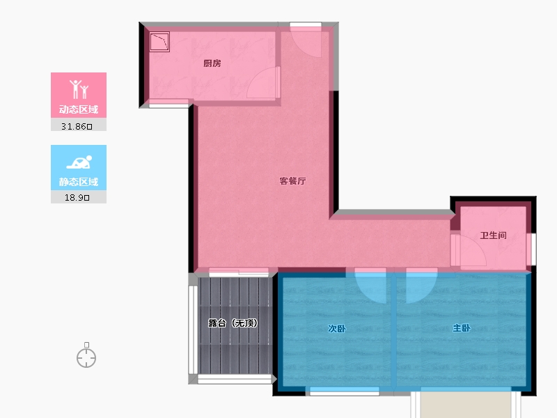 广西壮族自治区-南宁市-人和公园溪府-49.44-户型库-动静分区