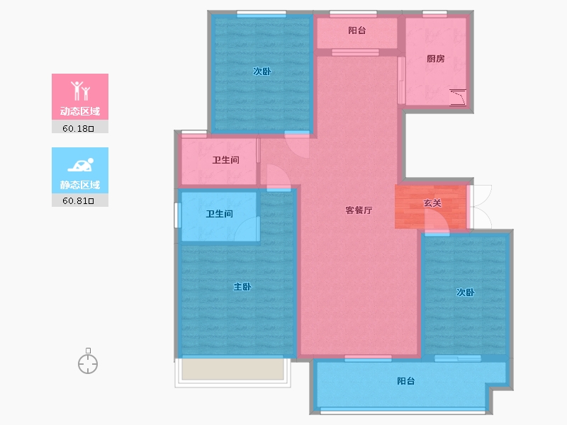 河南省-商丘市-柘城建业幸福里-108.00-户型库-动静分区