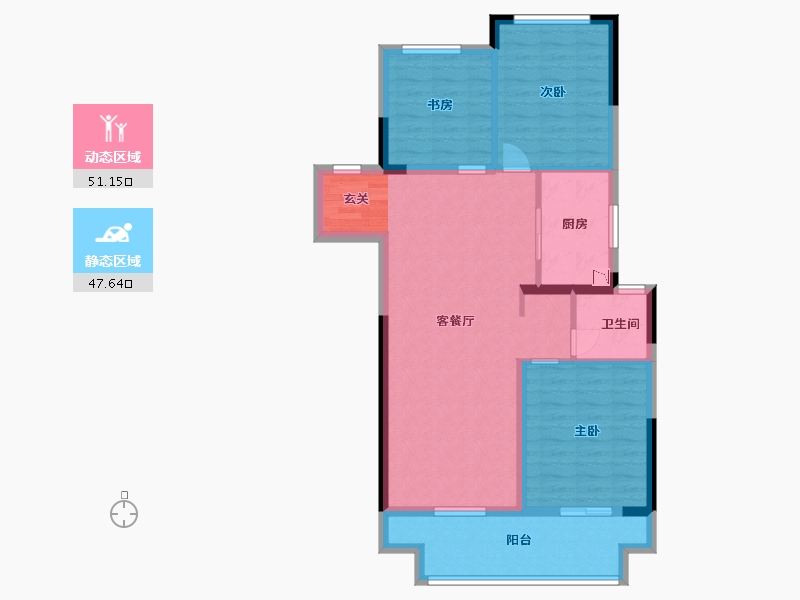 河南省-商丘市-悦珑府-88.80-户型库-动静分区