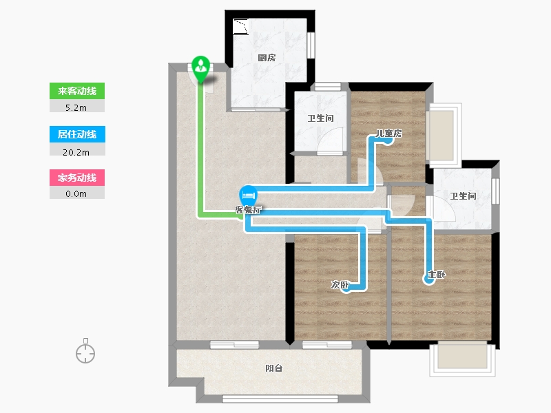 广东省-广州市-保利时代（佛山）-78.40-户型库-动静线