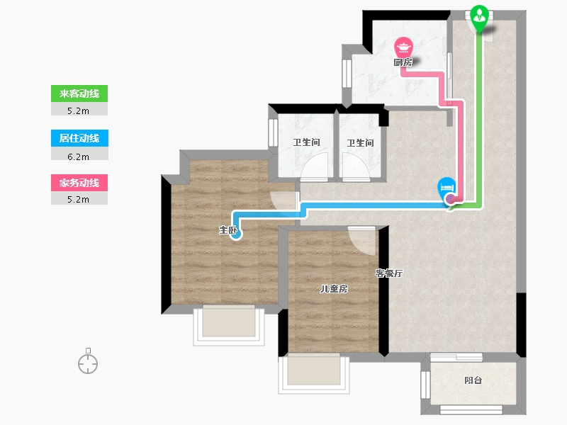 广东省-广州市-中海学仕里-59.20-户型库-动静线