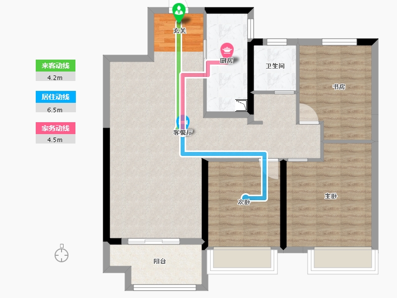 河南省-商丘市-悦珑府-86.41-户型库-动静线