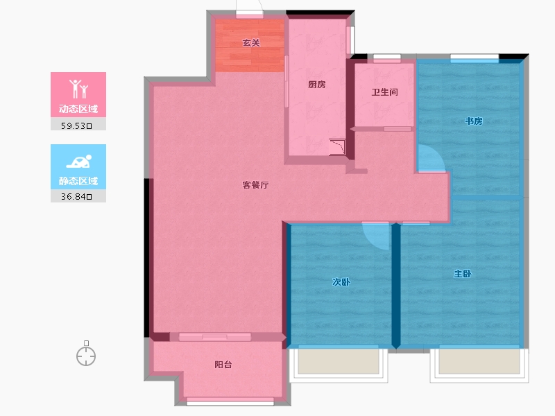 河南省-商丘市-悦珑府-86.41-户型库-动静分区