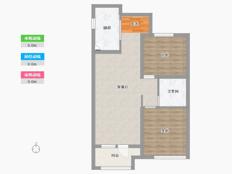 山东省-潍坊市-融创融公馆-64.60-户型库-动静线