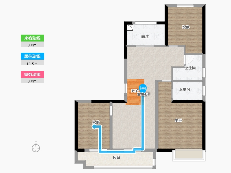 山东省-潍坊市-中梁颐和雅筑-100.00-户型库-动静线