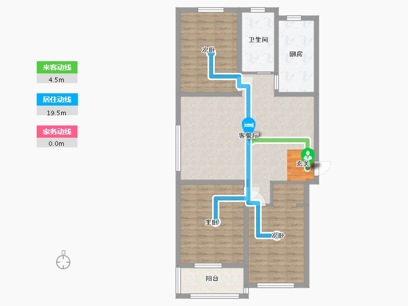 山东省-潍坊市-中冶潍坊公馆-96.01-户型库-动静线