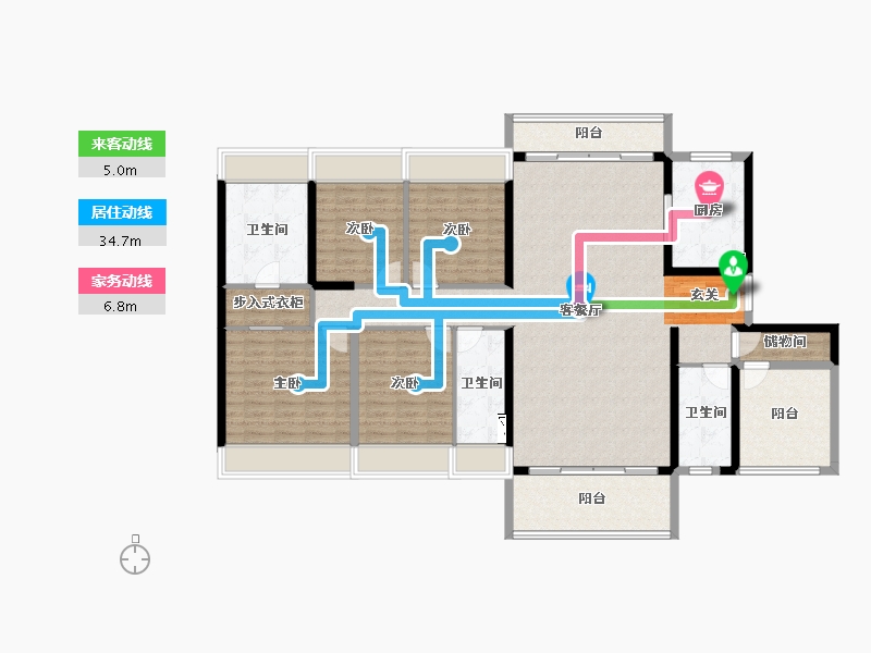 广东省-惠州市-陆丰龙光玖龙府-155.98-户型库-动静线