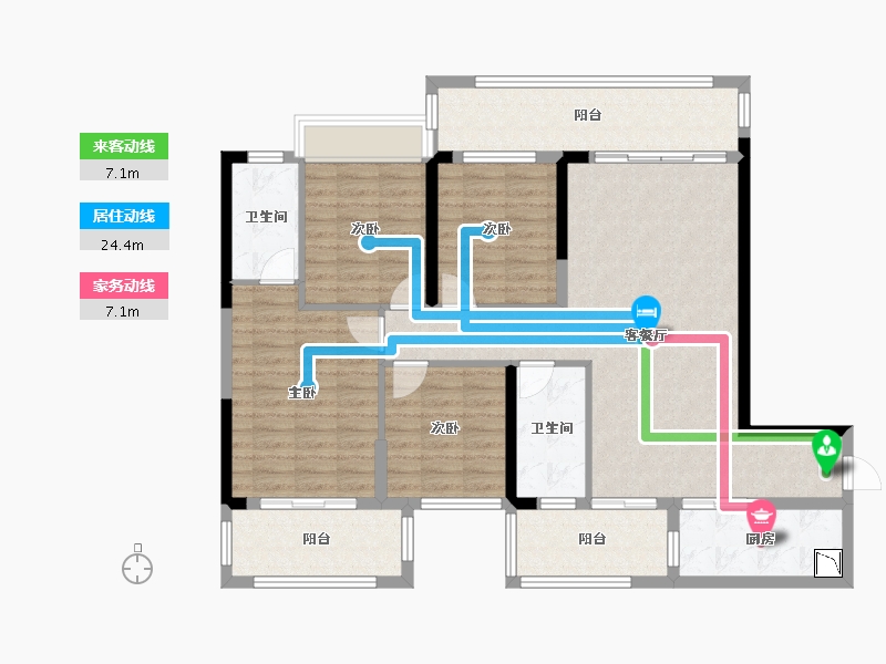 广西壮族自治区-桂林市-新外滩-116.81-户型库-动静线