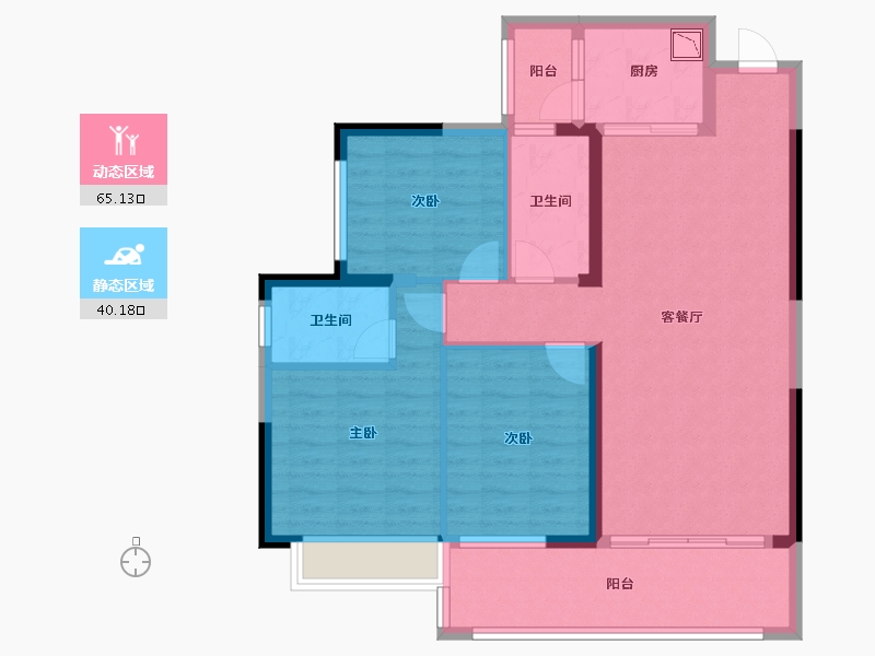 广西壮族自治区-桂林市-新外滩-94.11-户型库-动静分区