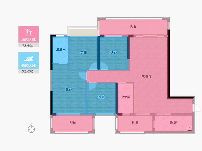 广西壮族自治区-桂林市-新外滩-116.74-户型库-动静分区