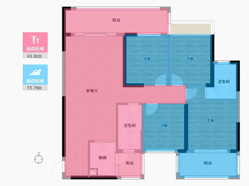 广西壮族自治区-桂林市-新外滩-106.77-户型库-动静分区