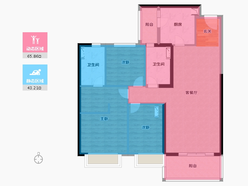 江苏省-扬州市-恒大御湖郡-97.00-户型库-动静分区