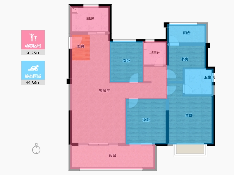 福建省-漳州市-联发君领首府-99.00-户型库-动静分区