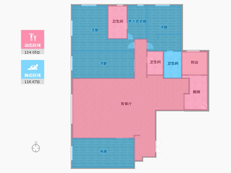 四川省-成都市-复地金融岛-234.87-户型库-动静分区