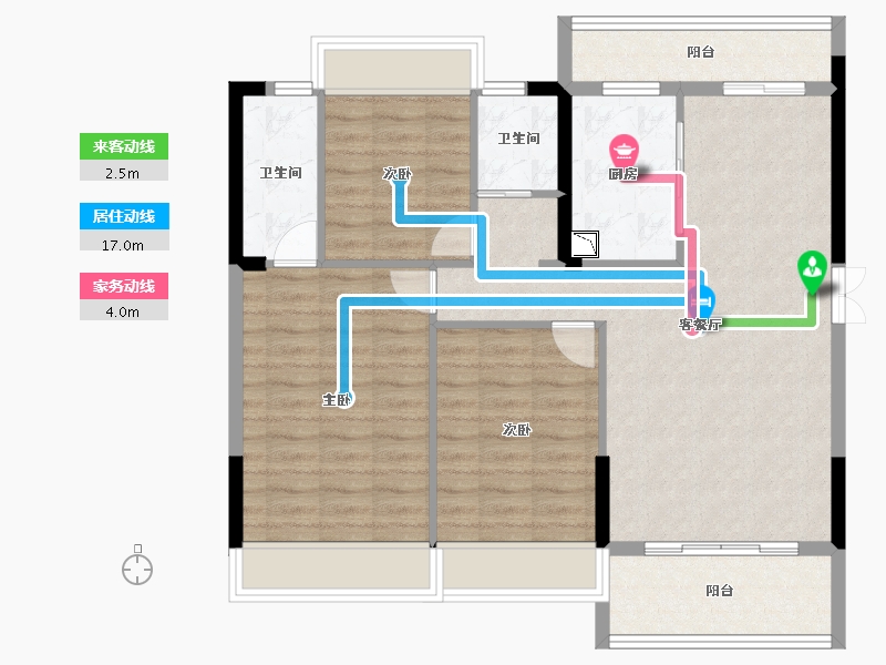 广东省-韶关市-南雄市源河汇景-95.56-户型库-动静线