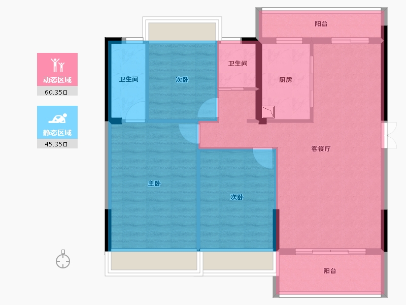 广东省-韶关市-南雄市源河汇景-95.56-户型库-动静分区