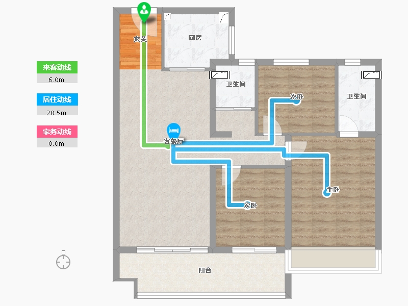 河南省-开封市-碧桂园・江山赋-93.00-户型库-动静线