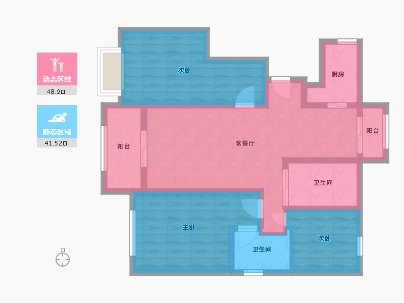 安徽省-滁州市-中辰一品-78.94-户型库-动静分区