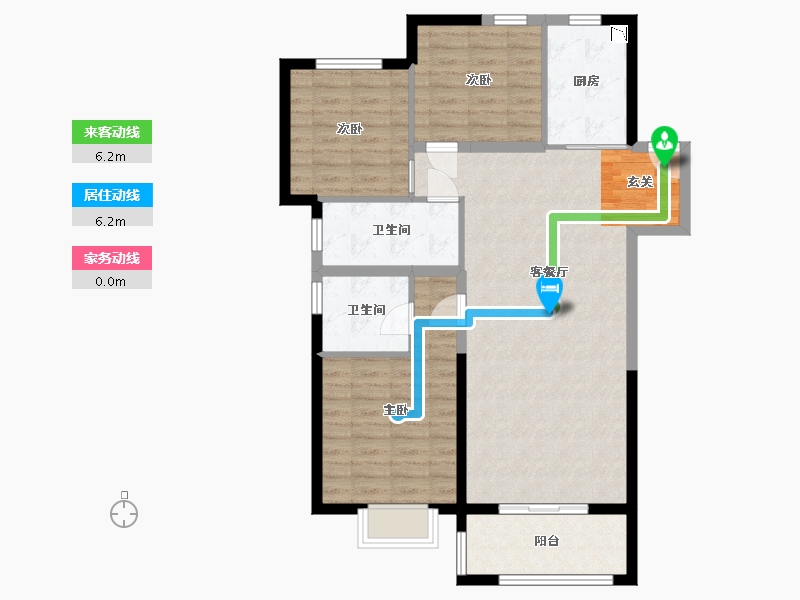 甘肃省-兰州市-华润置地未来城市-94.63-户型库-动静线