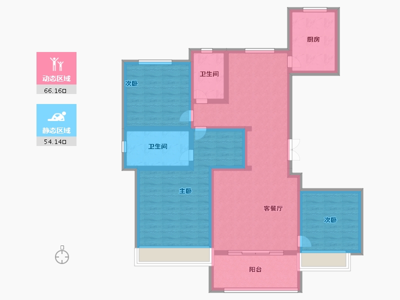 河南省-信阳市-西亚美悦城-106.40-户型库-动静分区