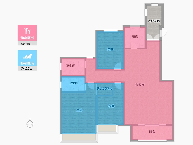 河南省-信阳市-西亚美悦城-112.00-户型库-动静分区