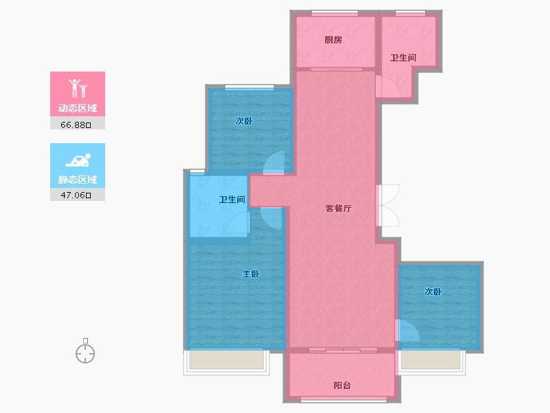 河南省-信阳市-西亚美悦城-102.40-户型库-动静分区