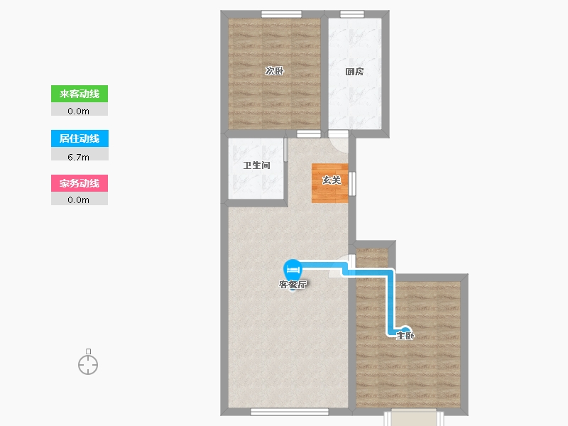 甘肃省-兰州市-新区璀璨时代-70.40-户型库-动静线