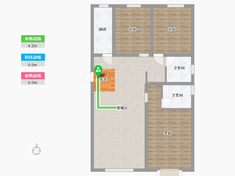 甘肃省-兰州市-新区璀璨时代-96.01-户型库-动静线