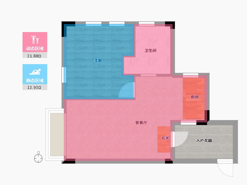 重庆-重庆市-仙女山归原小镇-47.20-户型库-动静分区