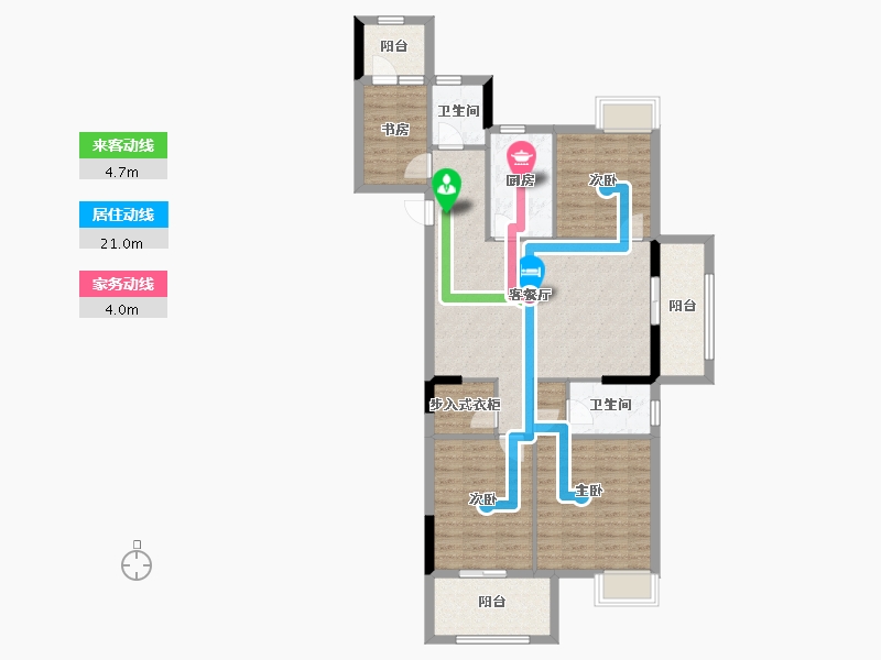 福建省-福州市-恒宇国际公园-100.00-户型库-动静线