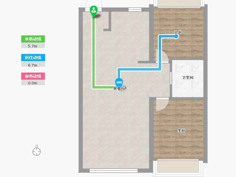 黑龙江省-哈尔滨市-汇宏时代广场-66.65-户型库-动静线