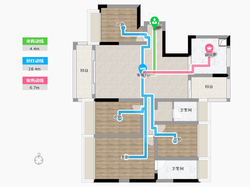 云南省-楚雄彝族自治州-彝海学府-109.10-户型库-动静线