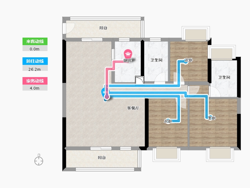 湖南省-株洲市-景业山湖湾-98.58-户型库-动静线