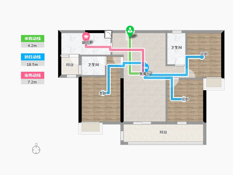 湖南省-株洲市-景业山湖湾-92.19-户型库-动静线