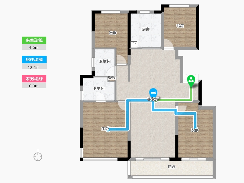 河南省-郑州市-永威望湖郡-115.20-户型库-动静线