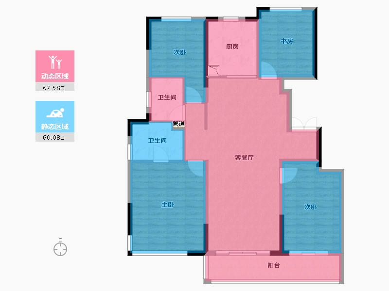 河南省-郑州市-永威望湖郡-115.20-户型库-动静分区