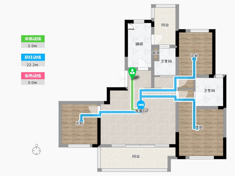 河南省-郑州市-永威望湖郡-96.80-户型库-动静线