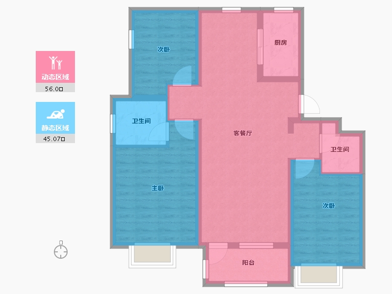 河北省-保定市-铂悦山-90.00-户型库-动静分区