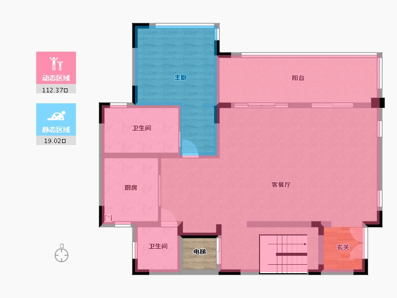 重庆-重庆市-嘉景湾-122.10-户型库-动静分区