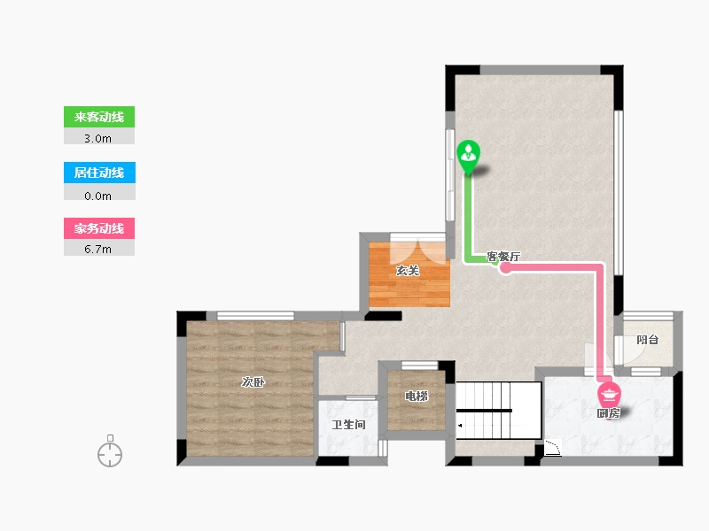 重庆-重庆市-嘉景湾-76.85-户型库-动静线