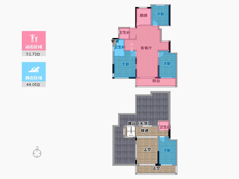 河南省-郑州市-永威望湖郡-149.78-户型库-动静分区