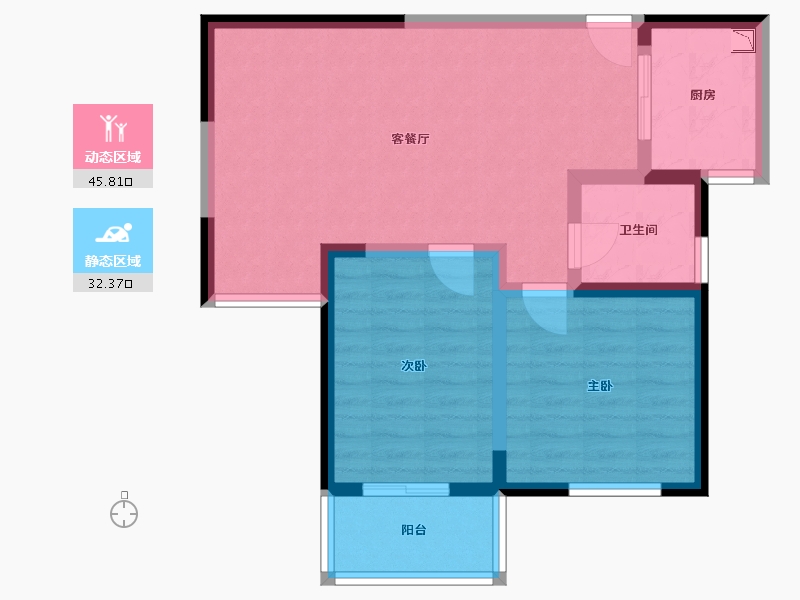 河南省-郑州市-宏光揽境-69.60-户型库-动静分区