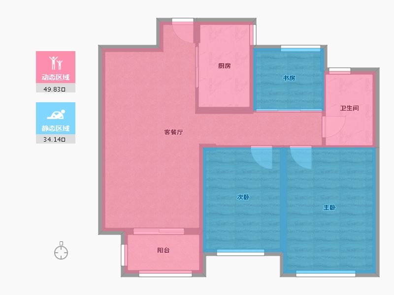 河南省-郑州市-紫荆半岛・东郡-75.19-户型库-动静分区