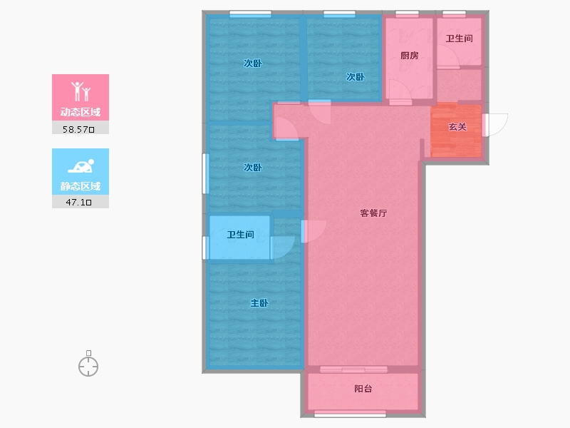 河北省-邢台市-丰基世界观-94.46-户型库-动静分区