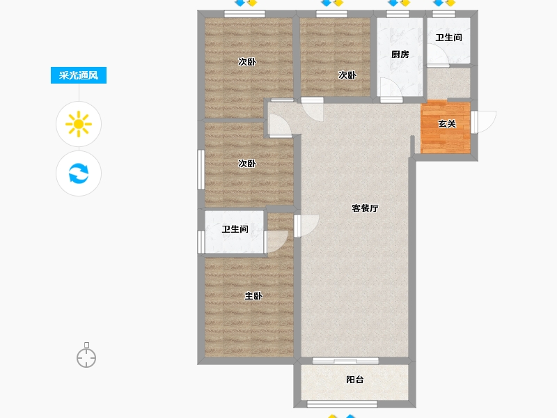 河北省-邢台市-丰基世界观-94.46-户型库-采光通风