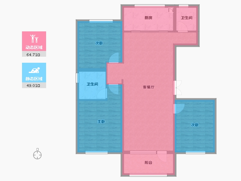 河北省-唐山市-万润府-102.15-户型库-动静分区