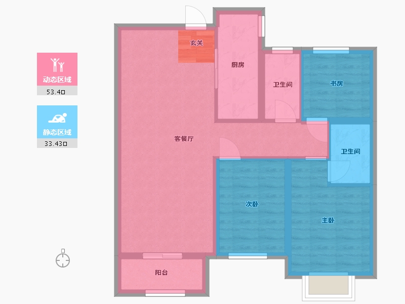 河北省-邢台市-中鼎・麒麟著-77.51-户型库-动静分区